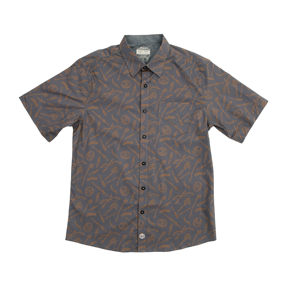 Vox Machina Weapons Print Short Sleeve Shirt