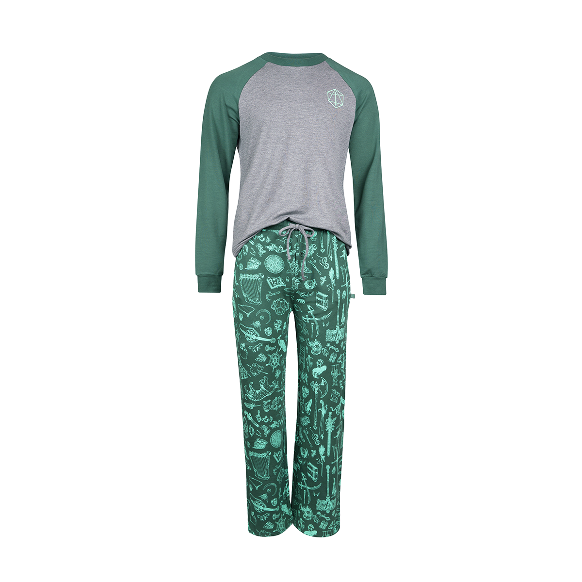 Forest Green Soft Pajama Set for Cozy Lounging