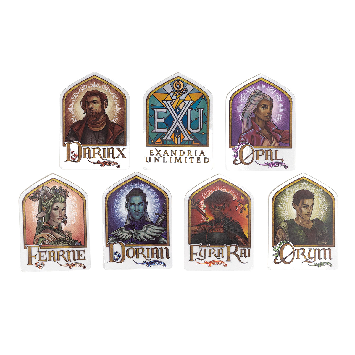 Exandria Unlimited 7-Piece Sticker Collection
