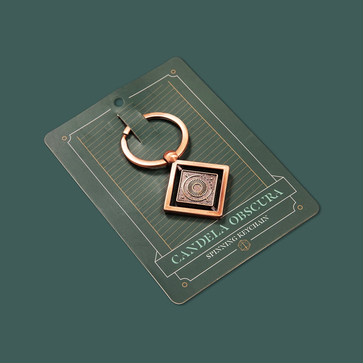 Candela Obscura Spinning Keychain – Unique Novelty Gift