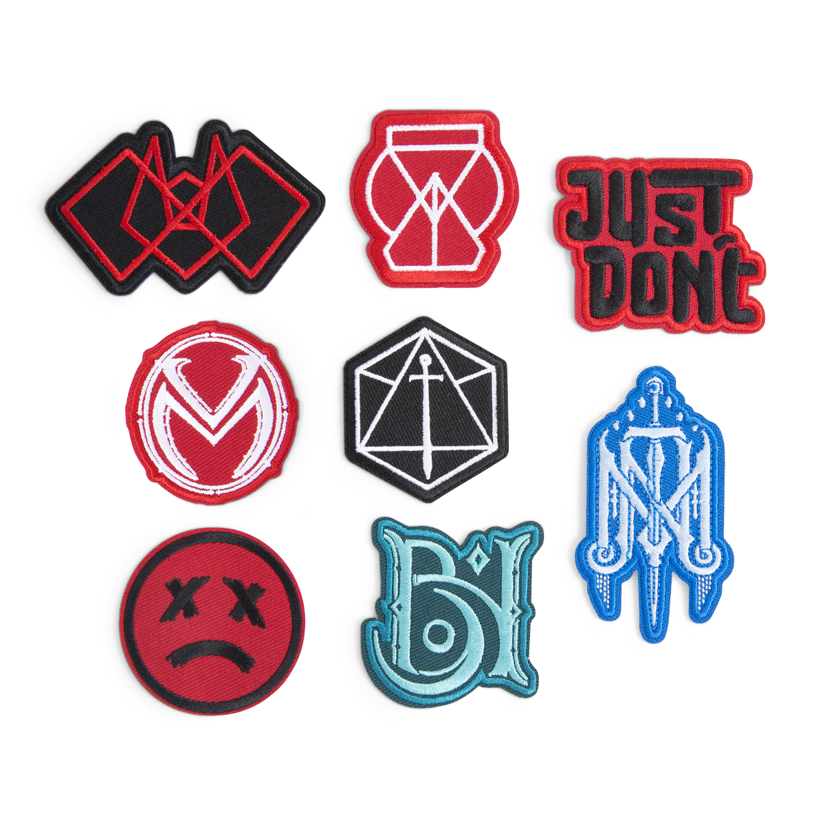 Bells Hells Ashton Greymoore Embroidered Patch Set