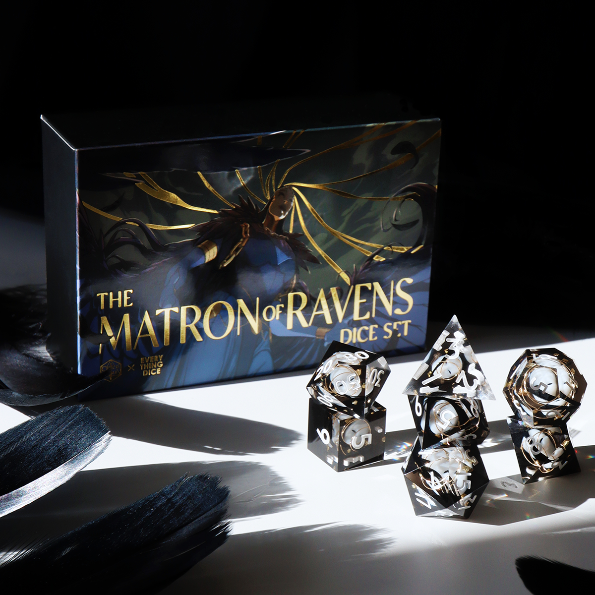 Ravens Dice Set for Tabletop Gaming