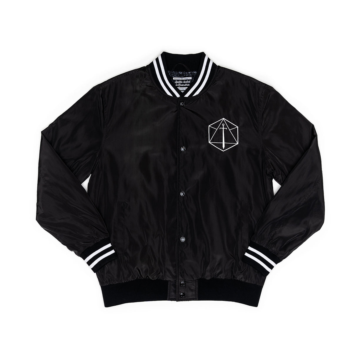 Stylish Dice-Print Bomber Jacket for Men