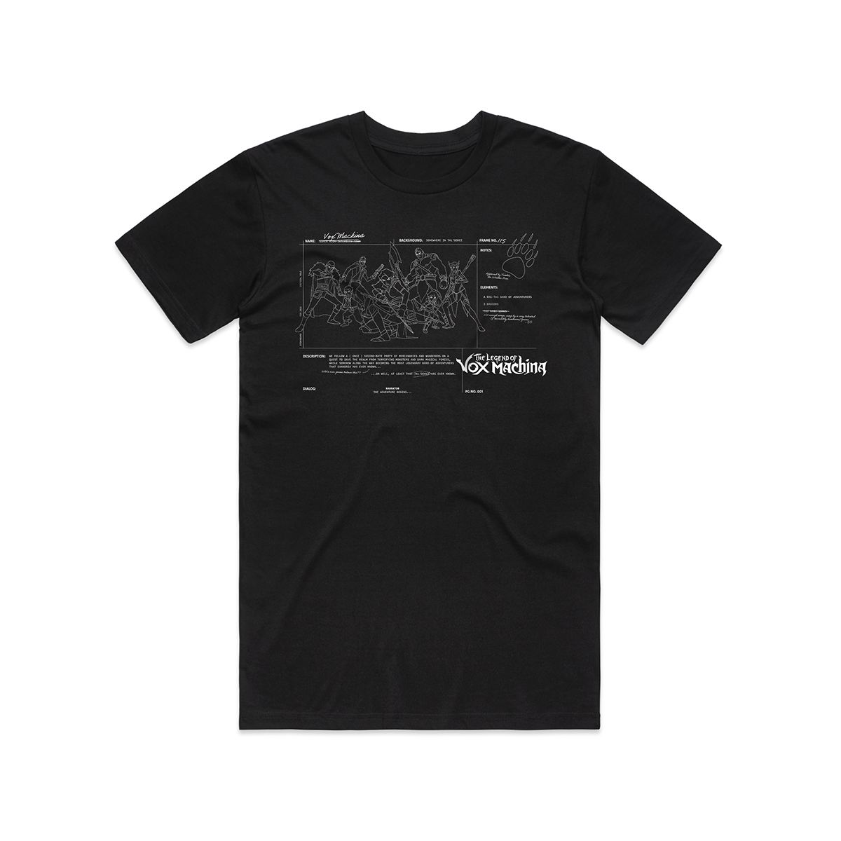 Vox Machina Graphic Tee - Legendary RPG Style